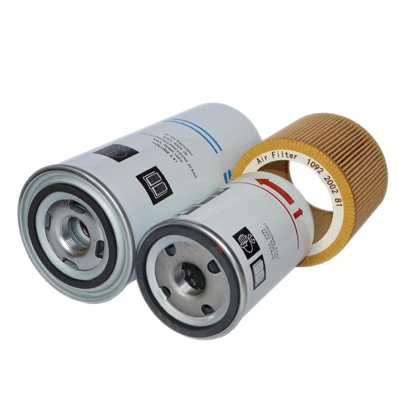MIAACF Filter Kit 2202929400/2202929450 Air/Oil Separator, 1092200281/1613900100 Air Filter, 2202929500/2202929550 Oil Filter,Compatible with GA5/11FF Air Compressor Compression Equipment Accessories - Image 4
